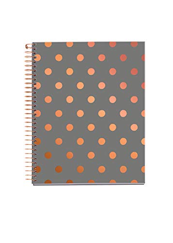 MIQUELRIUS 48466 - Cuaderno A5, tapa dura, 120 Hojas Horizontal Interior 4 Colores Topos