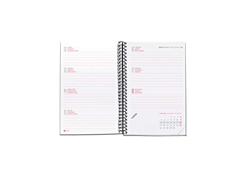 Miquelrius agenda escolar con espiral 2019 2020 semana vista shiny español 117x182 mm