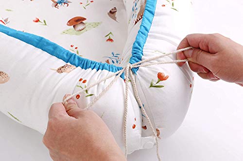 Miracle Baby Cuna Bebé,Nido Bebé  Portátil, Cuna Nidos Ajustable, Cama Nido de Bebé Recién Nacido,Multifuncional Cuna Cama de Viaje para Bebe Dormir，Cruz rosa（88x53x15cm）