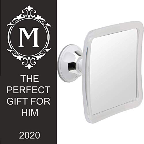 Mirrorvana Espejo de Ducha y Afeitado sin vaho Base de Ventosa, Aumento 3X, 6,3 x 6,3 Pulgadas