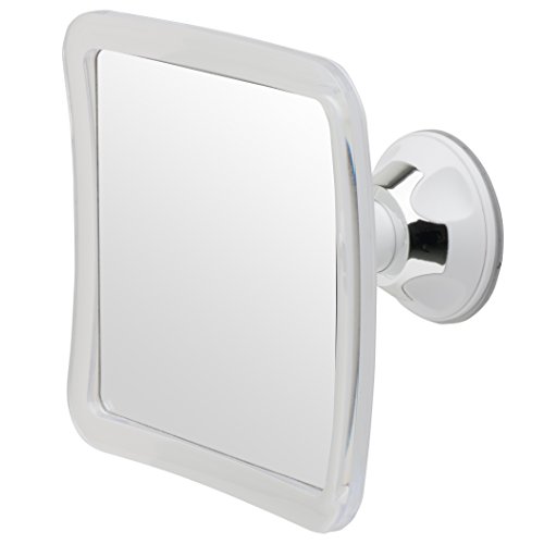 Mirrorvana Espejo de Ducha y Afeitado sin vaho Base de Ventosa, Aumento 3X, 6,3 x 6,3 Pulgadas