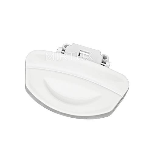 MIRTUX Maneta para Apertura y Cierre de Puerta de Lavadora Fagor, Aspes, Brandt, Edesa,White Westinghouse, Smeg.Color Blanco. Código del recambio: LA8G000A8