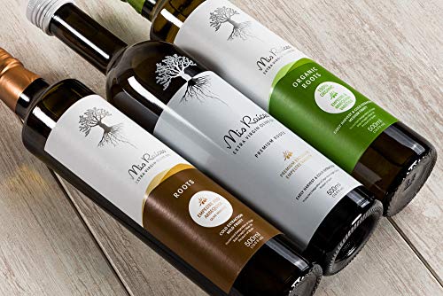 Mis Raíces - Aceite de Oliva Virgen Extra – PREMIUM ROOTS AOVE– 1 Botella 500ml - (Exclusiva variedad EMPELTRE – Aceite Premium)