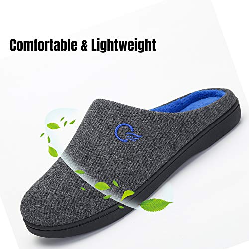 Mishansha Zapatillas de Estar por casa para Mujer Invierno Ultraligero cómodo y Antideslizante,Mujer Gris Oscuro 38/39 EU