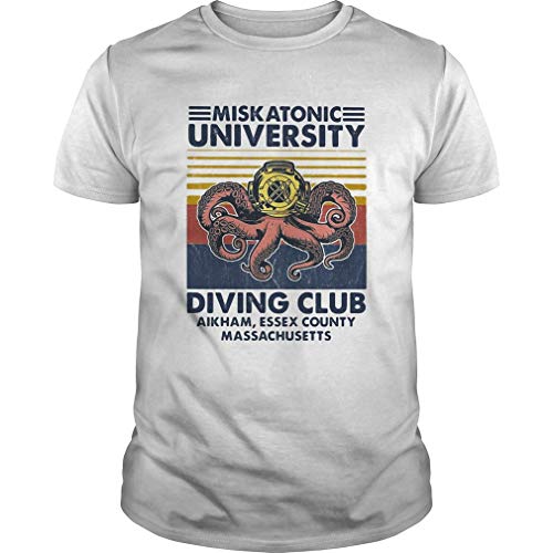 Miska.Tonic University Scu.ba Diving Club Aikh.Am Essex County Vintage Unisex - T Shirt For Men and Women.