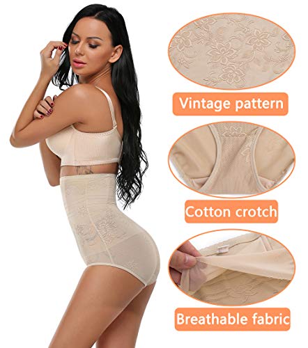 MISS MOLY Bragas Fajas Reductoras Cintura Alta Mujer Braguitas Moldeadoras Adelgazante Abdomen Steel Boned Invisible Shapewear Control de Barriga Ropa Interior Levanta Glúteos Lencería Talla Grande