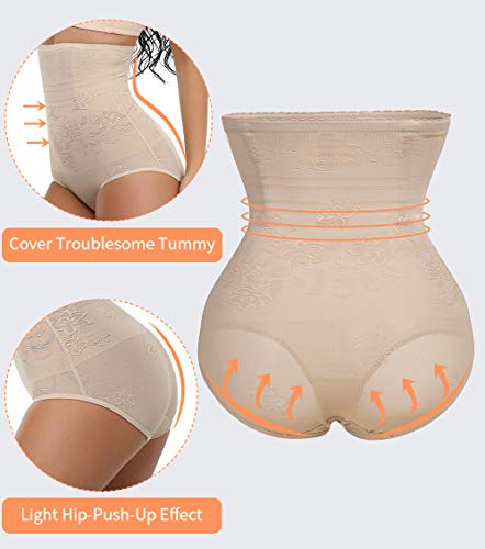 MISS MOLY Bragas Fajas Reductoras Cintura Alta Mujer Braguitas Moldeadoras Adelgazante Abdomen Steel Boned Invisible Shapewear Control de Barriga Ropa Interior Levanta Glúteos Lencería Talla Grande