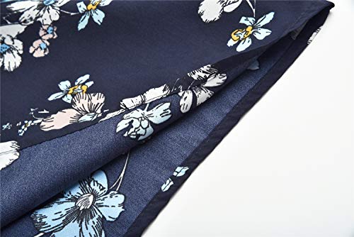 MISS MOLY Mono Corto Mujer Verano Sin Mangas Pantalón Estampado Floral Boho Casual Sexy Jumpsuits Playsuit Elegantes Azul Small