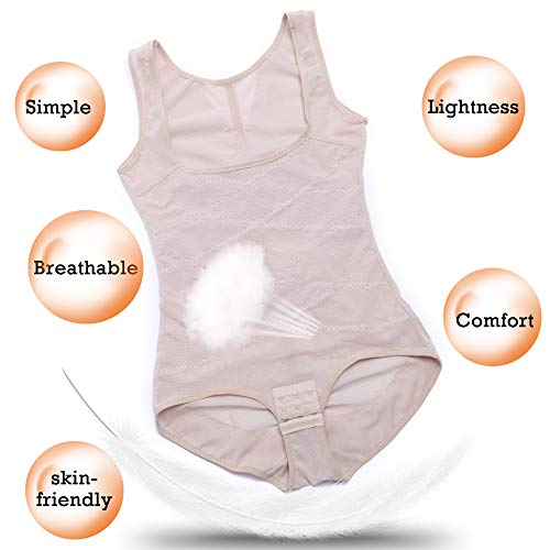MISS MOLY Mujer Adelgazar Lencería Respirable Shapewear Cómodo Moldeadora Slimming Faja Reductora Abdomen Cintura Adelgazante sin Costuras Ligero Bodysuit Body Shaper Corsé