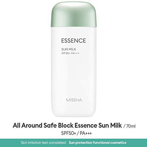 MISSHA All Around Safe Block Essence Sun Milk 2.37 Oz/70Ml