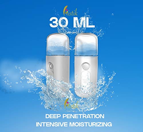 Mistik Vaporizador Facial Sauna Spa, Facial Vapor Spa Vaporizador Facial Vapor Térmico Nano Spray Nano Ionic Humidifier Facial Limpieza Profunda Poro Espinillas