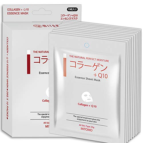 MITOMO mascarilla con coenzima Q10 + colágeno - 10 piezas