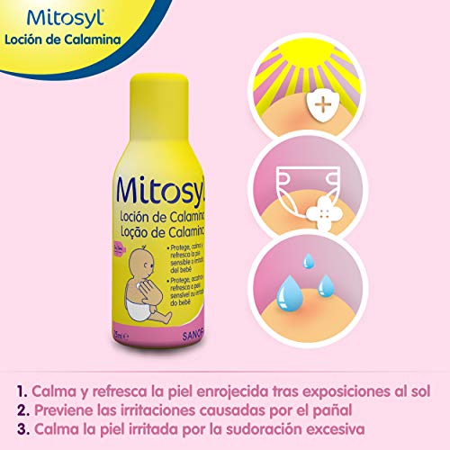 Mitosyl | Piel irritada bebé | Loción de calamina 75ml | Protege, calma y refresca la piel sensible o irritada del bebe