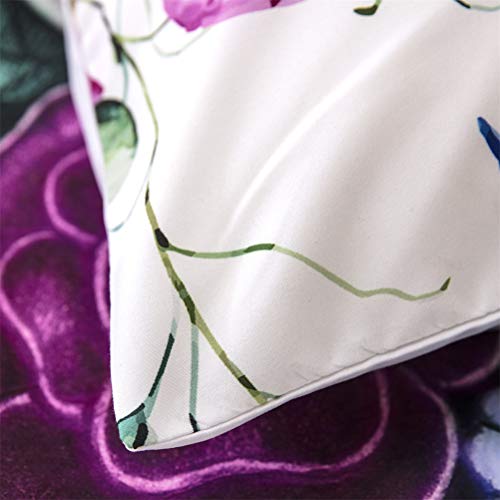 MIUNNG Romantico Flor Calavera Blanco Funda Nórdica Cráneo Pareja Beso 3D Color Digital Impresión Juego de Ropa de Cama Moderno Estilo Hombres Señorita (220 × 240cm- Cama 150cm)