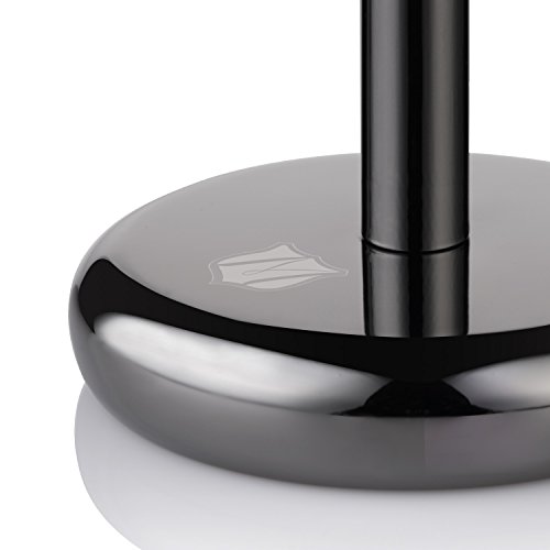 Miusco Premium 100% Pure Badger Hair Shaving Brush and Luxury Shaving Stand Set, Chrome Stand, Wooden Brush