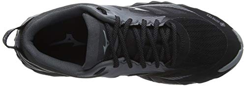 Mizuno Wave Ibuki 2 GTX, Zapatillas de Running para Asfalto para Mujer, Negro (Black/Monument/Shadow 37), 43 EU