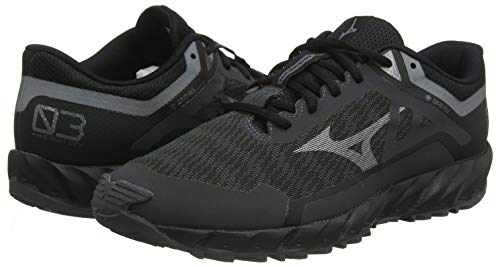Mizuno Wave Ibuki 3 GTX, Zapatillas para Carreras de montaña para Hombre, Dshadow/Met Shadow/Negro, 44 EU