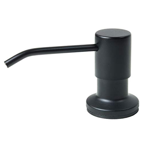 Mizzo - Dispensador de jabón (acero inoxidable), color negro mate