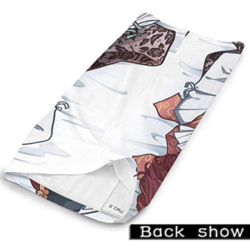 mjmhvfhtgdcgdcx Dr Suess The Places I'Ll Go Face Cover Bandanas Balaclava con 6 filtros