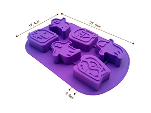 MKNzone 1 moldes de Silicona DIY, Tartas, Chocolate - Tema de Halloween(27.8 X 17.4 X 2.8 cm)