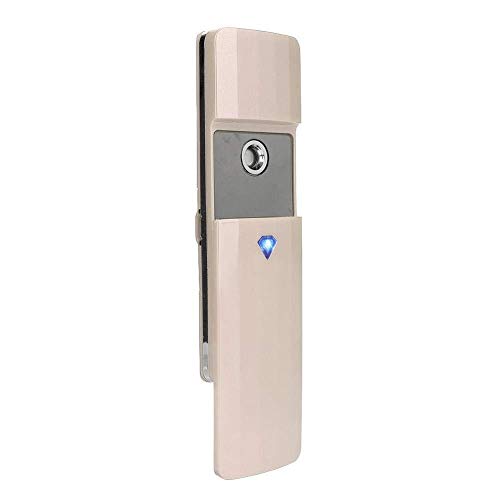 MKOIJN Vaporizador Facial Vapor Facial portátil de 9 ml Nano Ionic señor pulverizador Hidratante atomización Sauna portátil humidificador hidratante for el Maquillaje (Color : Gold)