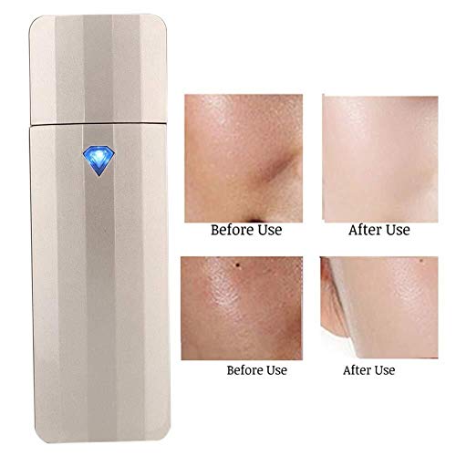 MKOIJN Vaporizador Facial Vapor Facial portátil de 9 ml Nano Ionic señor pulverizador Hidratante atomización Sauna portátil humidificador hidratante for el Maquillaje (Color : Gold)