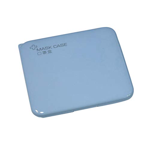 MMLsure 4 Pieces Portátil de Almacenamiento de ???????????, Estuche de ?áscar?, Cajas de Almacenamiento para ?áscar? ?esechable, prevención de la contaminación de ?ascarillas (Azul)