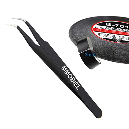 MMOBIEL 3 mm Cinta adhesiva fuerte doble cara. Rollo Longitud: 50m (Negro) para reparar teléfonos inteligentes y tablets
