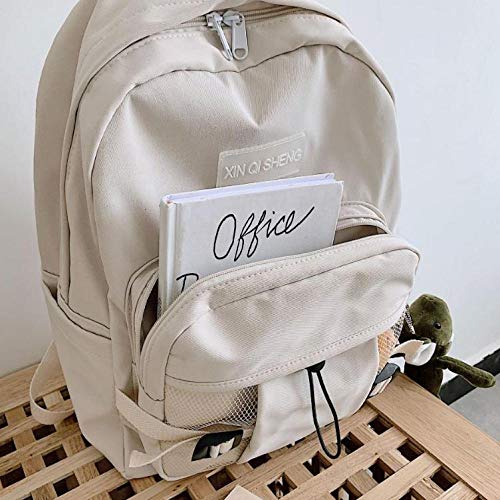 MNBVCX Mochila Femenina Primavera Versión Coreana De La Salvaje Mochila De Nailon Antirrobo Simple Bolsa De Viaje Multifuncional 32X13X40Cm