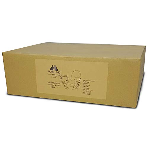 Mobiclinic, Alcalá, Elevador de inodoro, Tapa y reposabrazos abatibles, Altura 10cm