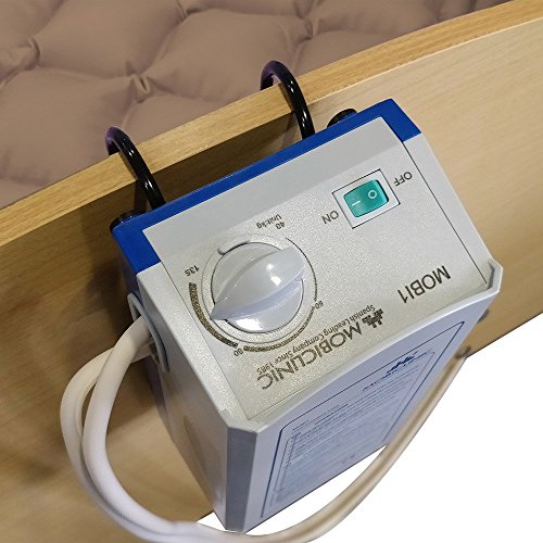 Mobiclinic, Mobi 1, Colchón antiescaras de aire alternante, con motor compresor, PVC médico ignífugo, 200 x 90 x 7, 130 celdas, color Beige