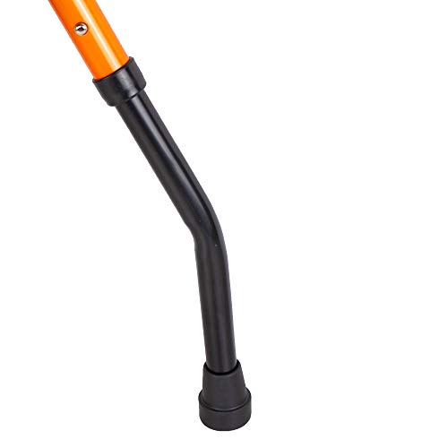 Mobiclinic, Modelo Nerón, Andador para minusvalidos, ancianos, mayores o adultos, de aluminio, ligero, plegable, con asiento, cesta y 2 ruedas, Color Naranja