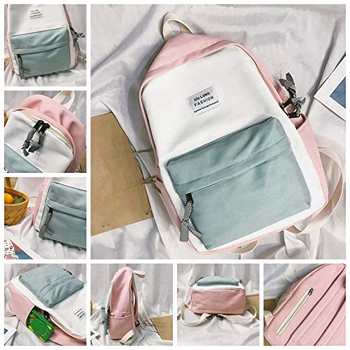 Mochila Casual Niñas Moda Estilo Japonés de Color Sólido Negocios - FossenStu Mochila Escolar, Bolsa de Viaje, Bolsa de Alpinismo - Mochilas para Estudiantes de Secundaria