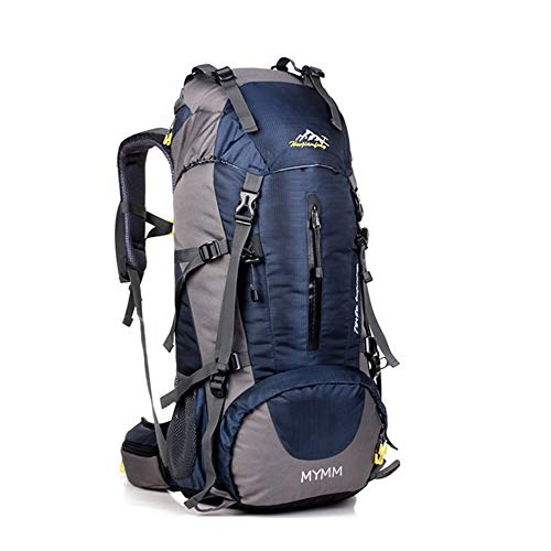 Mochila de 50/80L , ideal para deportes al aire libre, Senderismo, Trekking, Camping Travel, Escalada. Bolso impermeable del alpinismo, Daypacks que suben del recorrido, mochila (Azul oscuro, 50L)