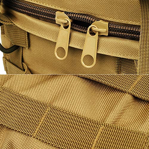 Mochila de senderismo, mochilas aire libre táctico militar de los hombres de recorrido del deporte mochila, acampar hombros de gran capacidad Backpack.For correr, caminar, ciclismo 50L,Amarillo,50L