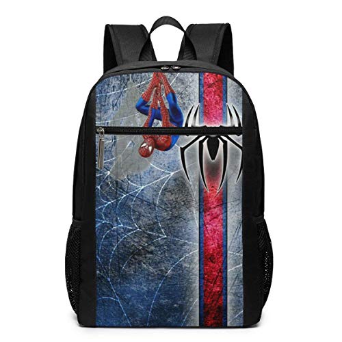 Mochila de viaje para ordenador portátil, diseño de Spiderman saltando a la universidad, mochila informal, para mujeres y hombres