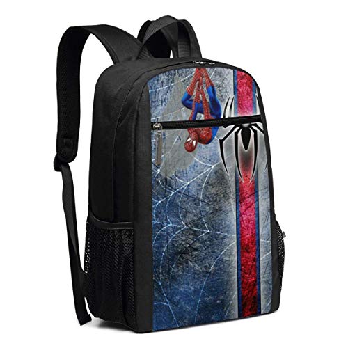 Mochila de viaje para ordenador portátil, diseño de Spiderman saltando a la universidad, mochila informal, para mujeres y hombres