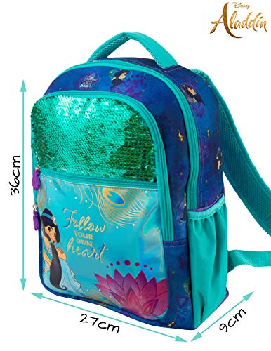 Mochilas Escolares De Las Princesas Disney Para Niñas | Bella, Cenicienta , Ariel, Jasmin Y Rapunzel | Mochila Escolar Para Niña | Accesorio Infantil Perfecto Para La Guardería