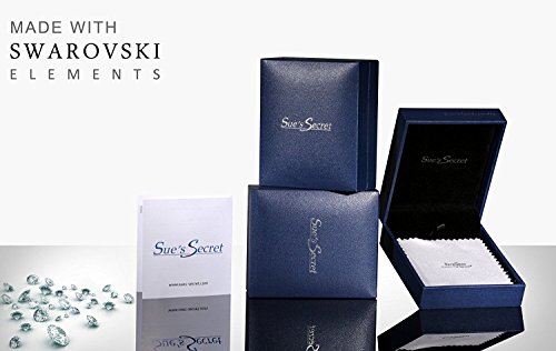 Moda Largos Azul Estrella Pendientes Mujer Niña "Estrellas Fugaces" Joyería con Swarovski Cristal, Regalos para Mujer