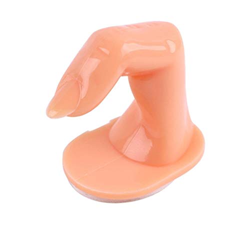 Modelo de práctica de la mano en las uñas. Dedos falsos móviles, reutilizables para uñas de acrílico. Práctica de manicura de la práctica del arte de uñas (1 mano y 5 dedos).