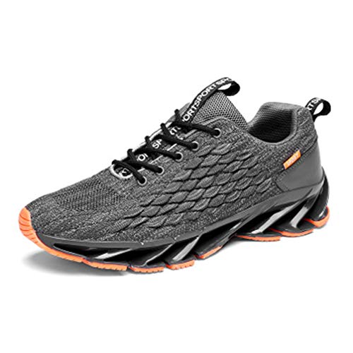 Mofeng - Zapatillas deportivas para hombre, estilo casual, transpirables, transpirables, para correr, color Gris, talla 41 1/3 EU
