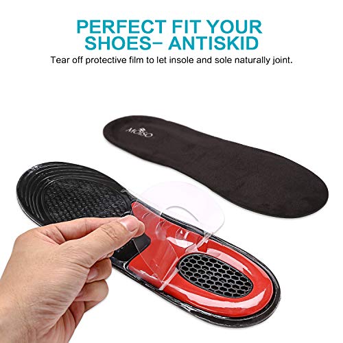 MOISO SEBS Plantillas Alivio de Pies Dolorosos Soles de Zapato Insertos Cojín para Trabajo, ocio y Cómodo