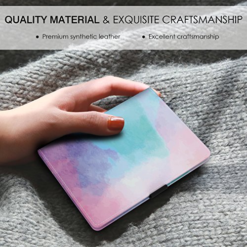 MoKo Carteras/Funda de Pasaporte - Cubierta RFID Bloqueo, Multipropósito, Passport Holder/Case Cover, Cuero Imitado, Cartera de Viaje, Acuarela