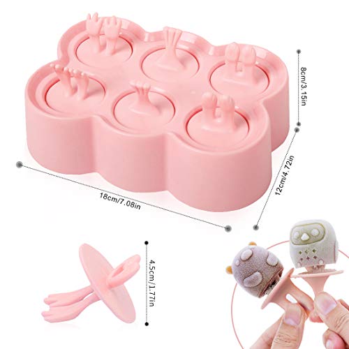Moldes Helados Silicona, Mini Moldes para Helados Palitos, Poleras Helado Bebe, Moldes Polos Niños, Ice Cream Mold, Ice Lolly Moulds, Linda Molde para Hacer Helados Caseros, Sin BPA