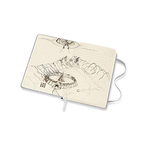 Moleskine - Cuaderno El Señor de los Anillos Edición Limitada, Tapa Dura, Goma Elástica y Páginas con Rayas, El Señor de los Anillos, Tamaño Pequeño 9 x 14 cm, 192 Pages (EDITION LIMITEE)