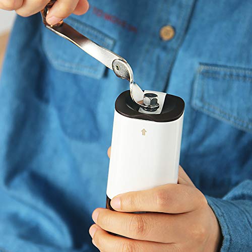 Molinillo de café manual de acero inoxidable Molinillo de café ajustable de cerámica cónica de la mano de la manivela del molino tamaño compacto