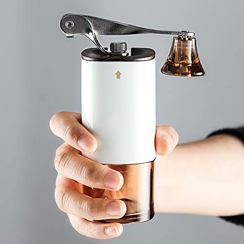 Molinillo de café manual de acero inoxidable Molinillo de café ajustable de cerámica cónica de la mano de la manivela del molino tamaño compacto