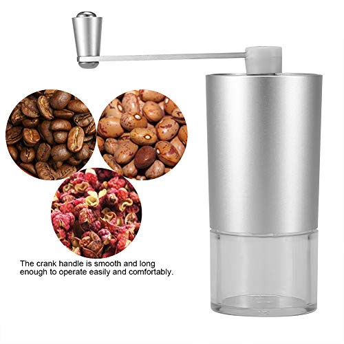 Molinillo de café, molinillo de café manual portátil Molino de café de acero inoxidable Máquina de molienda de granos(20g (for 1-2 people))