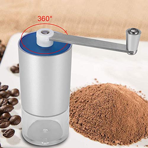Molinillo de café, molinillo de café manual portátil Molino de café de acero inoxidable Máquina de molienda de granos(20g (for 1-2 people))