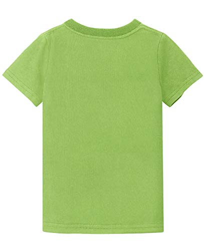 MOMBEBE COSLAND Camisetas Bebé Niños Corta Algodón T-Shirt, 86, Verde Hierba